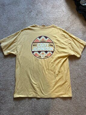Cody Johnson 2024 Yellow Tour Merch T Shirt